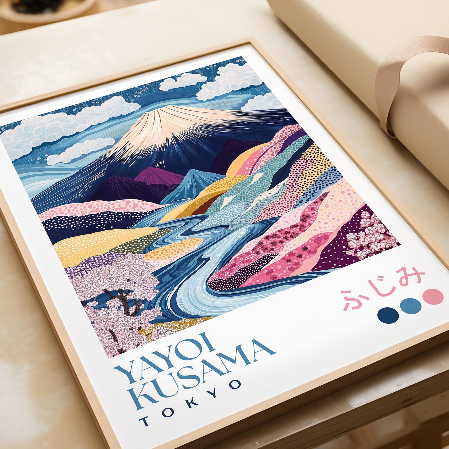 Yayoi Kusama Mount Fuji Print