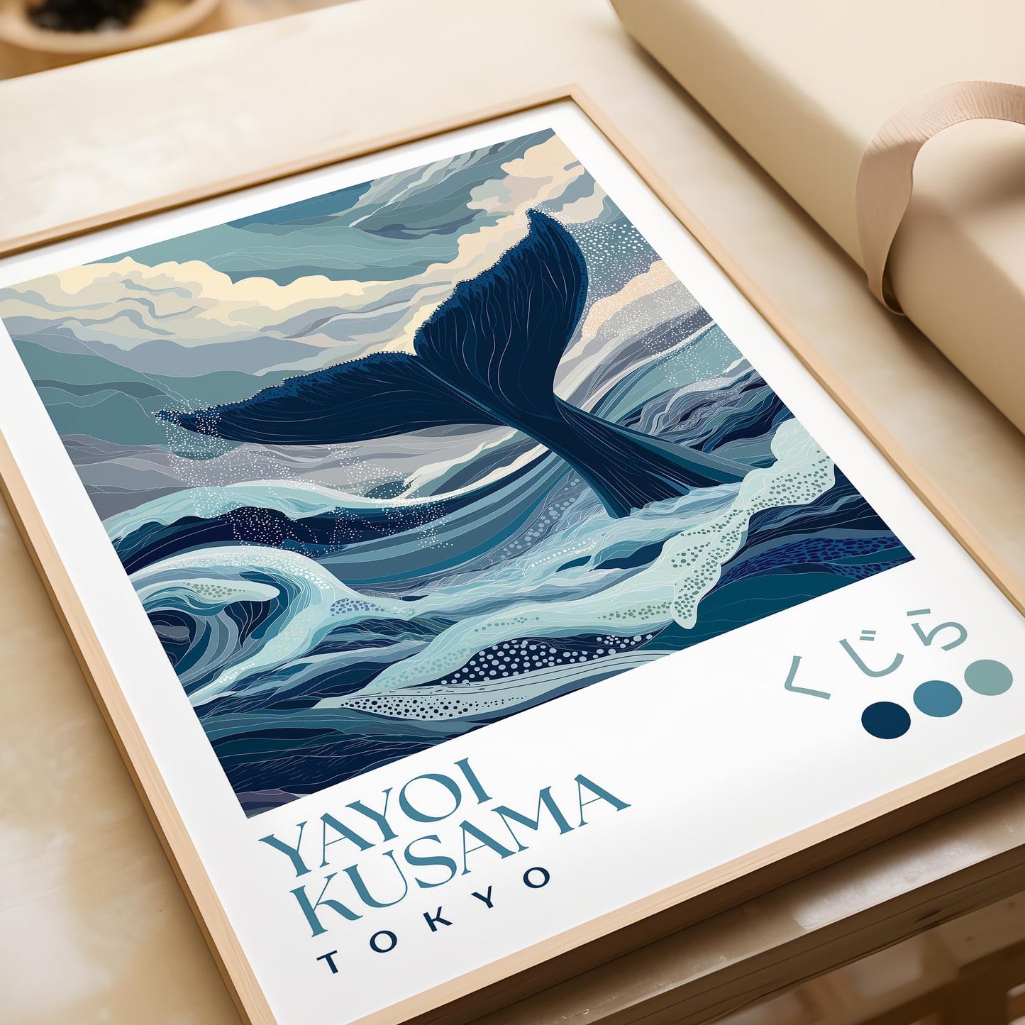 Yayoi Kusama Whale Tail Print