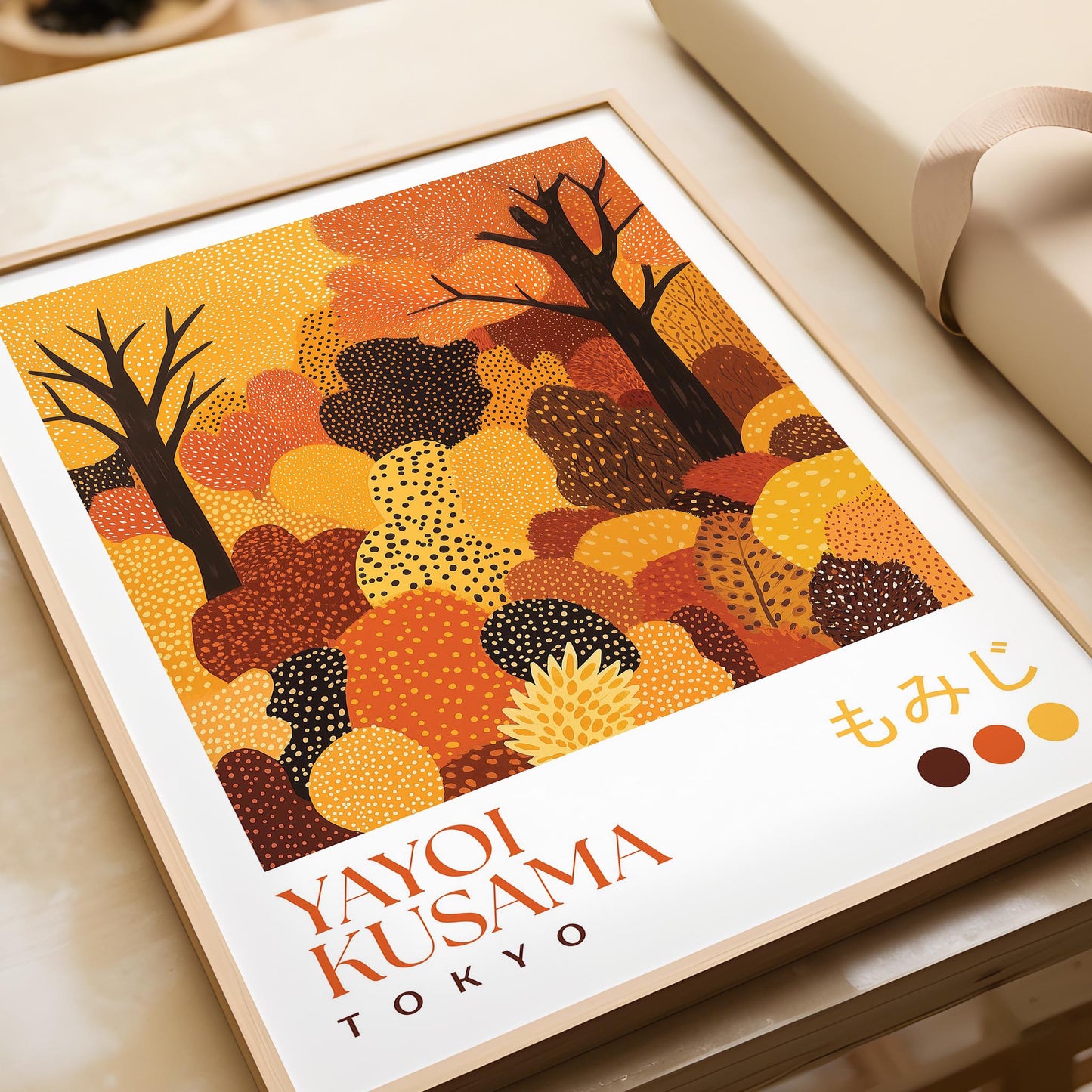 Yayoi Kusama Autumn Forest Print