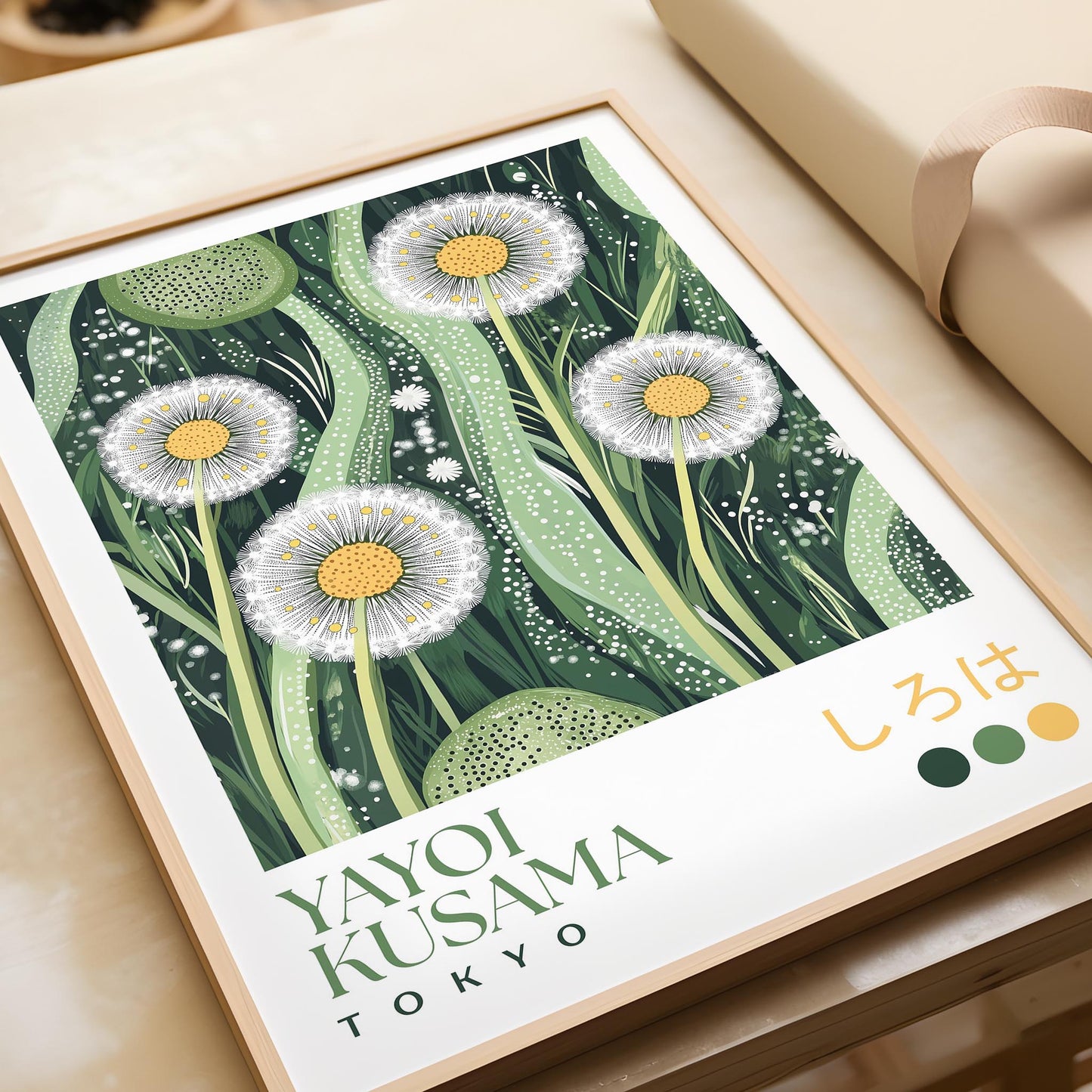 Yayoi Kusama Dandelion Breeze Print