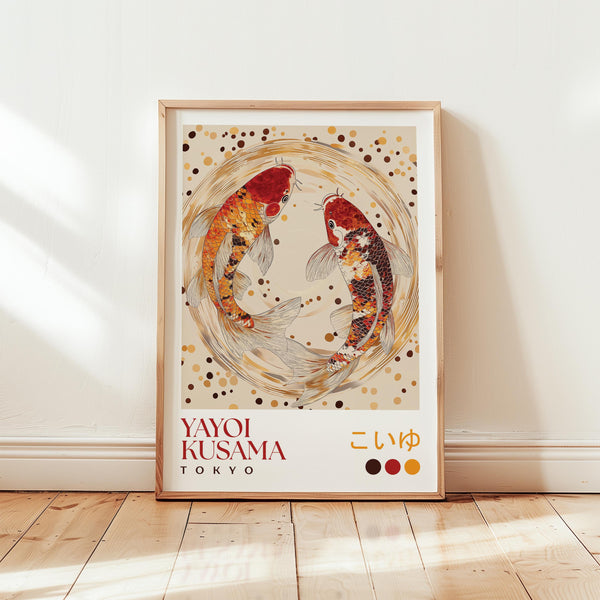 Yayoi Kusama Koi Fish Circle Print - alternate