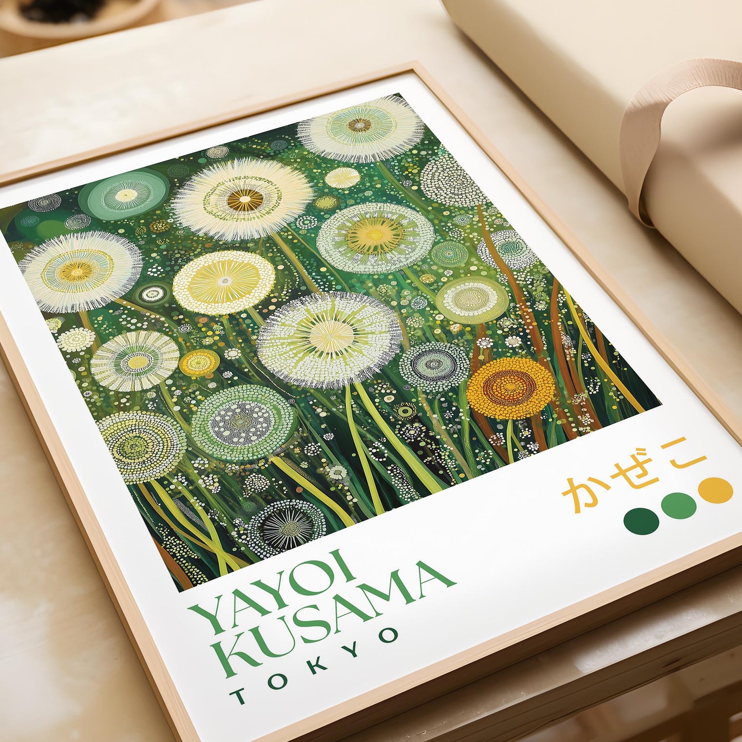 Yayoi Kusama Dandelion Field Print