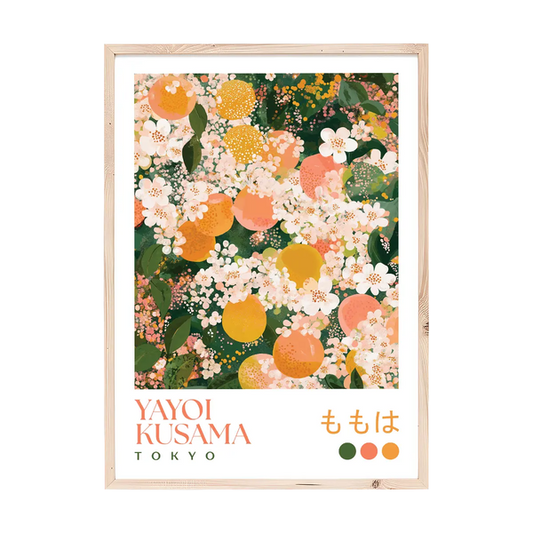 Yayoi Kusama Peach Blossom Print