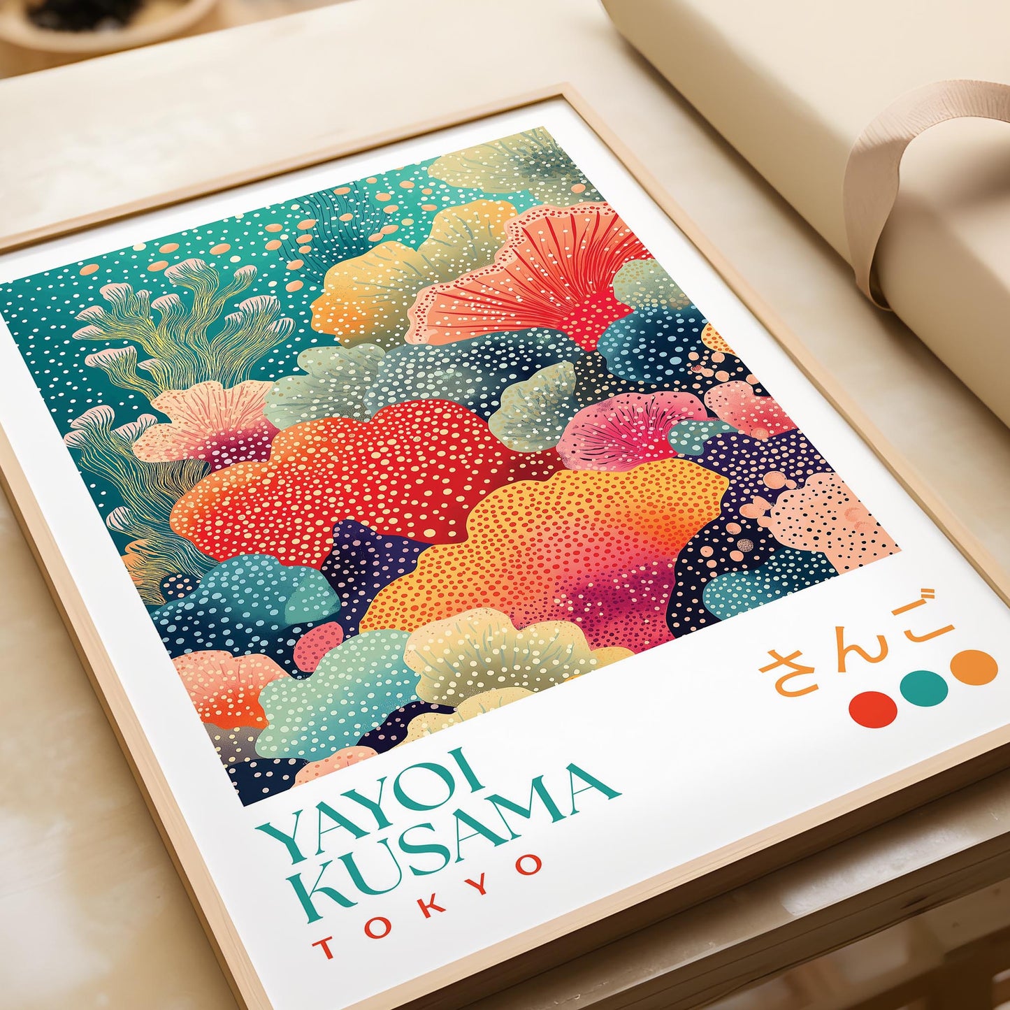 Yayoi Kusama Tropical Coral Print