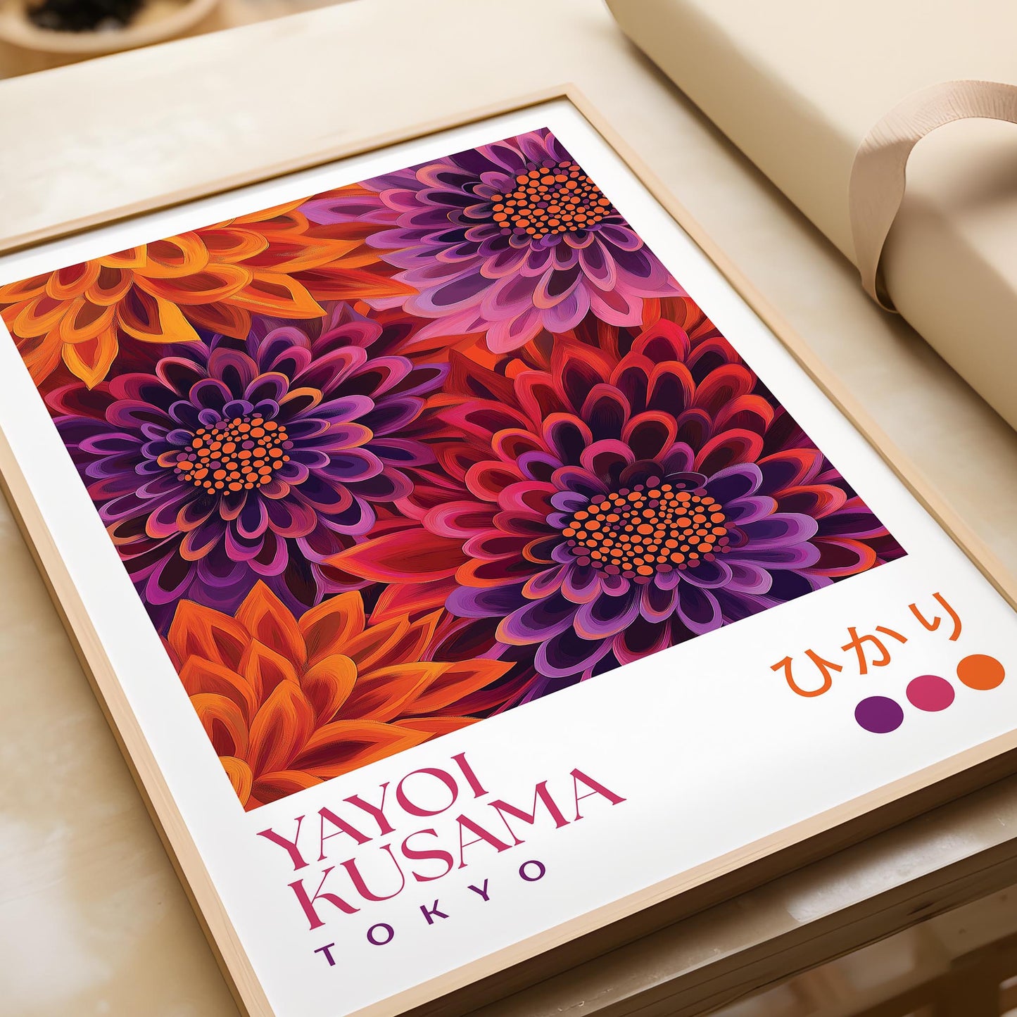 Yayoi Kusama Dahlia Print