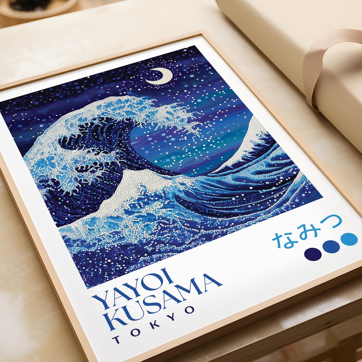 Yayoi Kusama Night Wave Print