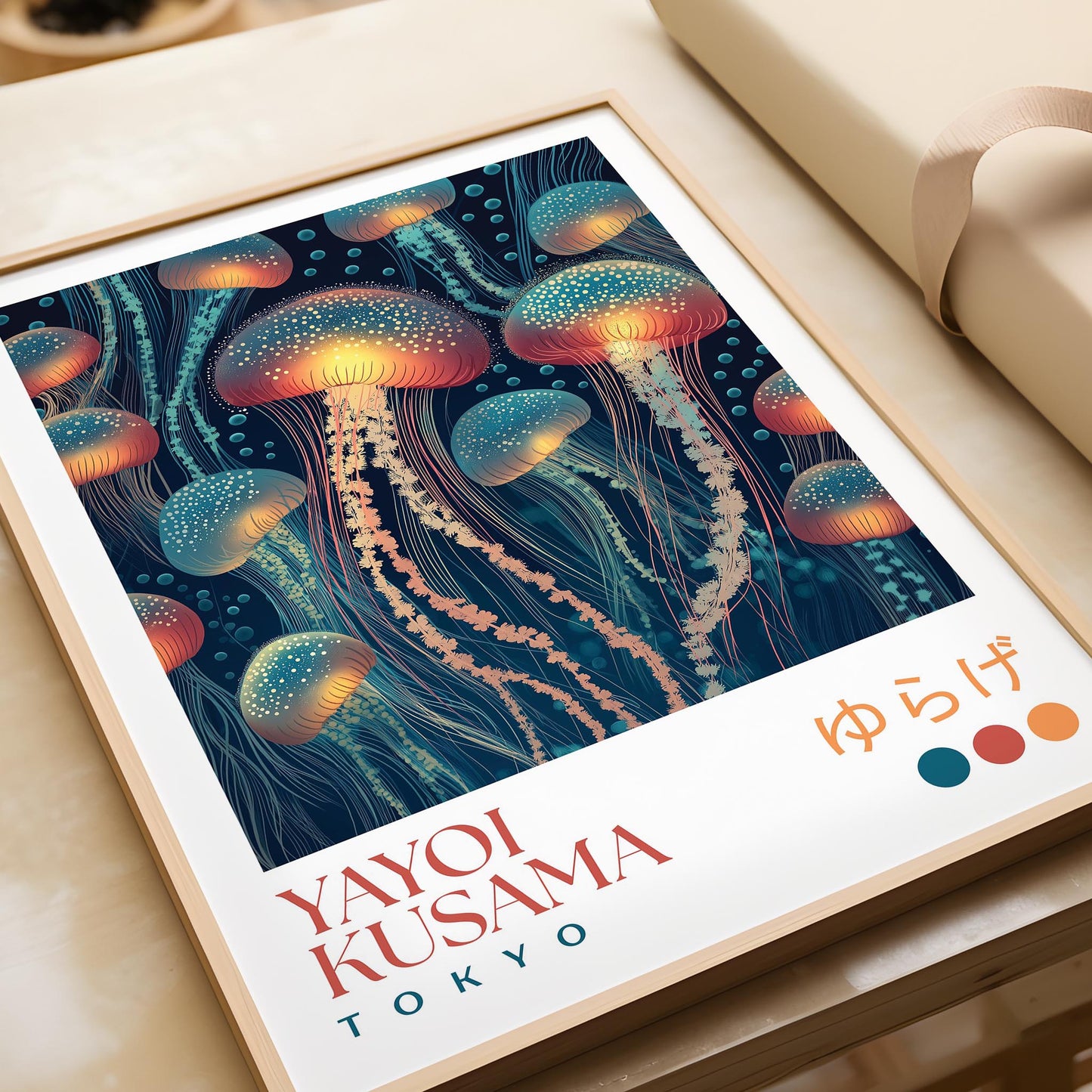 Yayoi Kusama Lantern Jellyfish Print