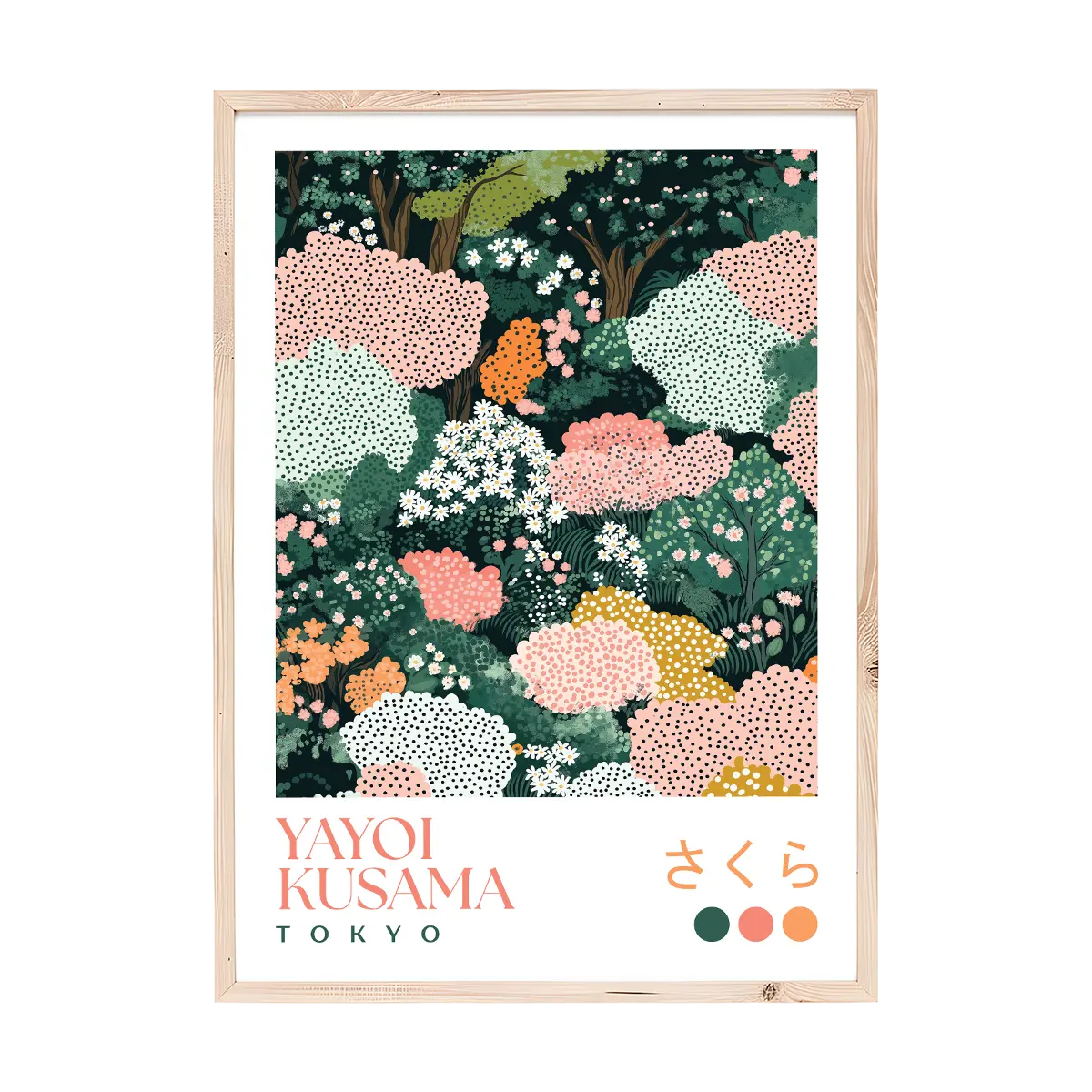 Yayoi Kusama Cherry Blossom Print