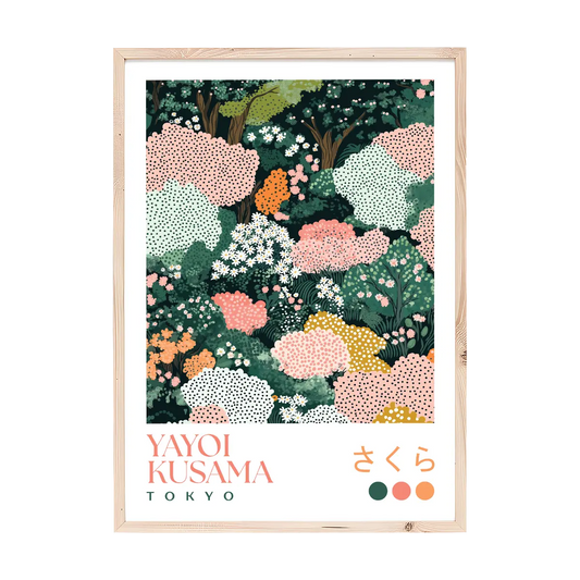 Yayoi Kusama Cherry Blossom Print