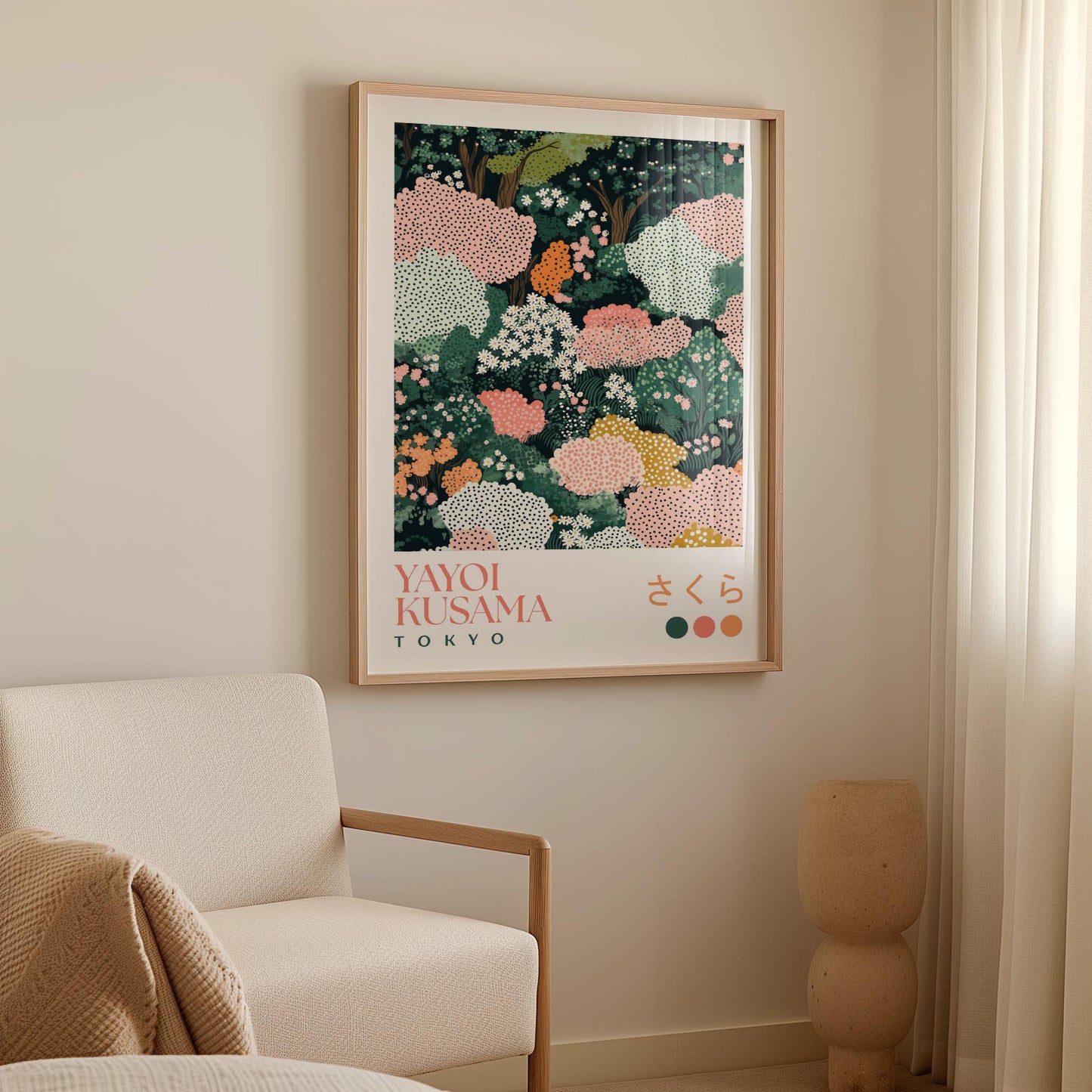 Yayoi Kusama Cherry Blossom Print
