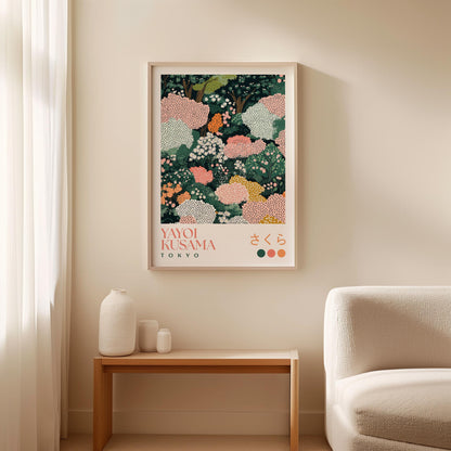 Yayoi Kusama Cherry Blossom Print