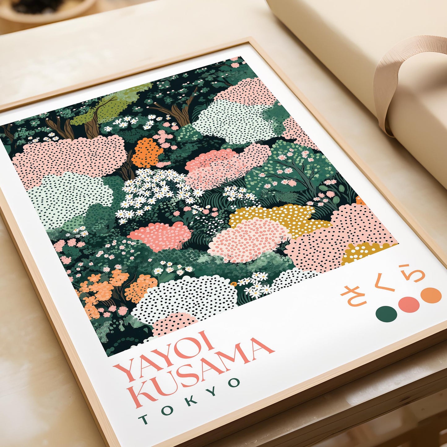 Yayoi Kusama Cherry Blossom Print