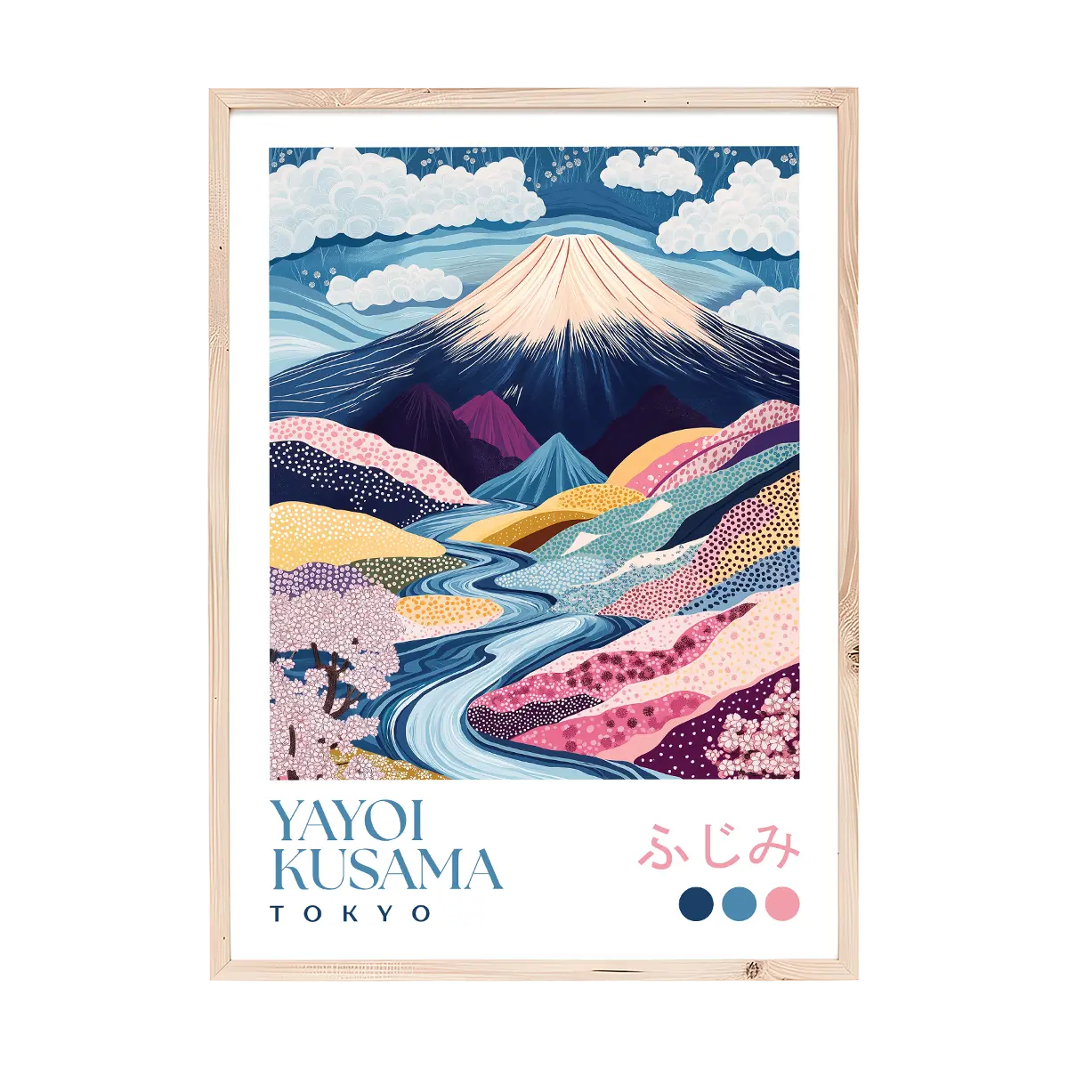 Yayoi Kusama Mount Fuji Print