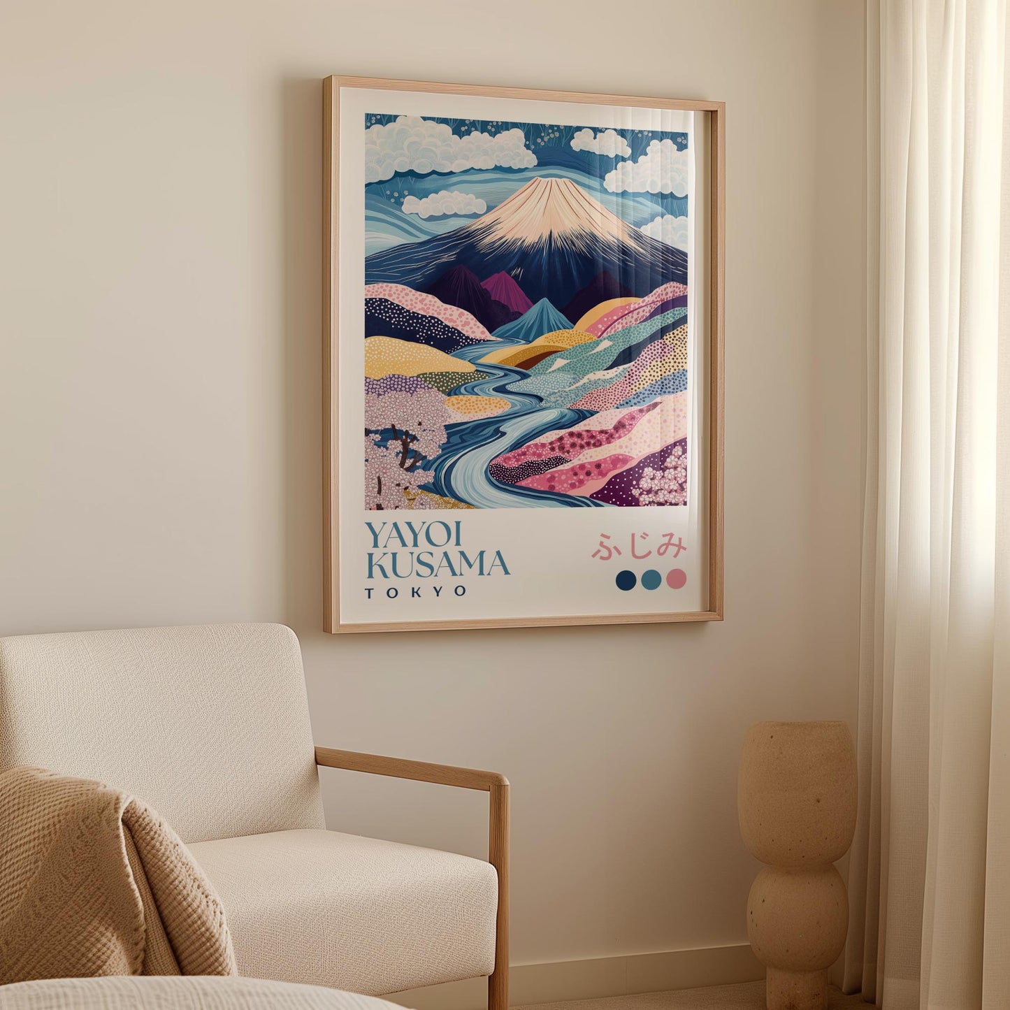 Yayoi Kusama Mount Fuji Print