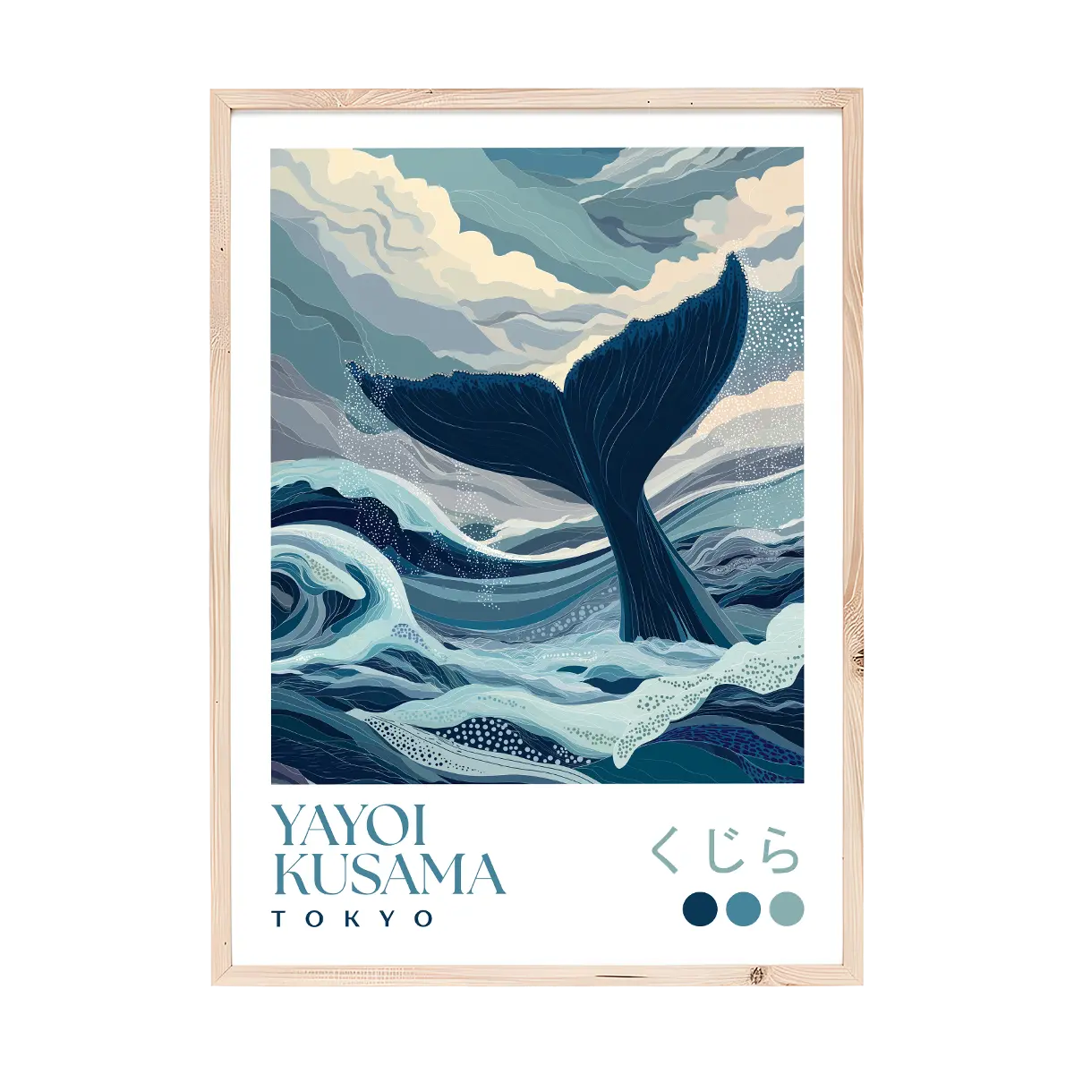 Yayoi Kusama Whale Tail Print
