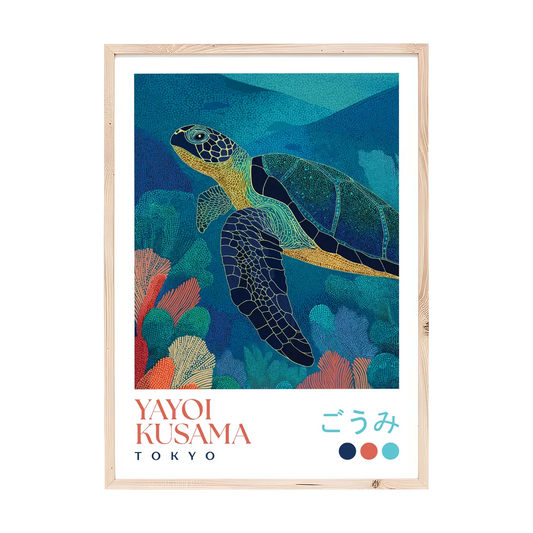 Yayoi Kusama Sea Turtle Print