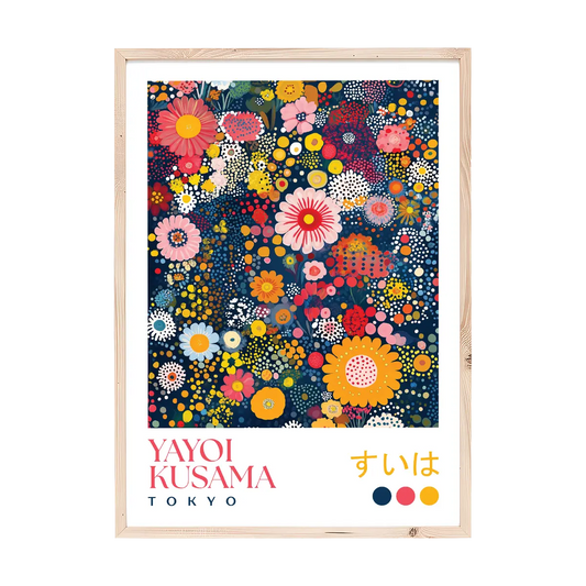 Yayoi Kusama Flower Garden Print