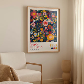 Yayoi Kusama Flower Garden Print - alternate