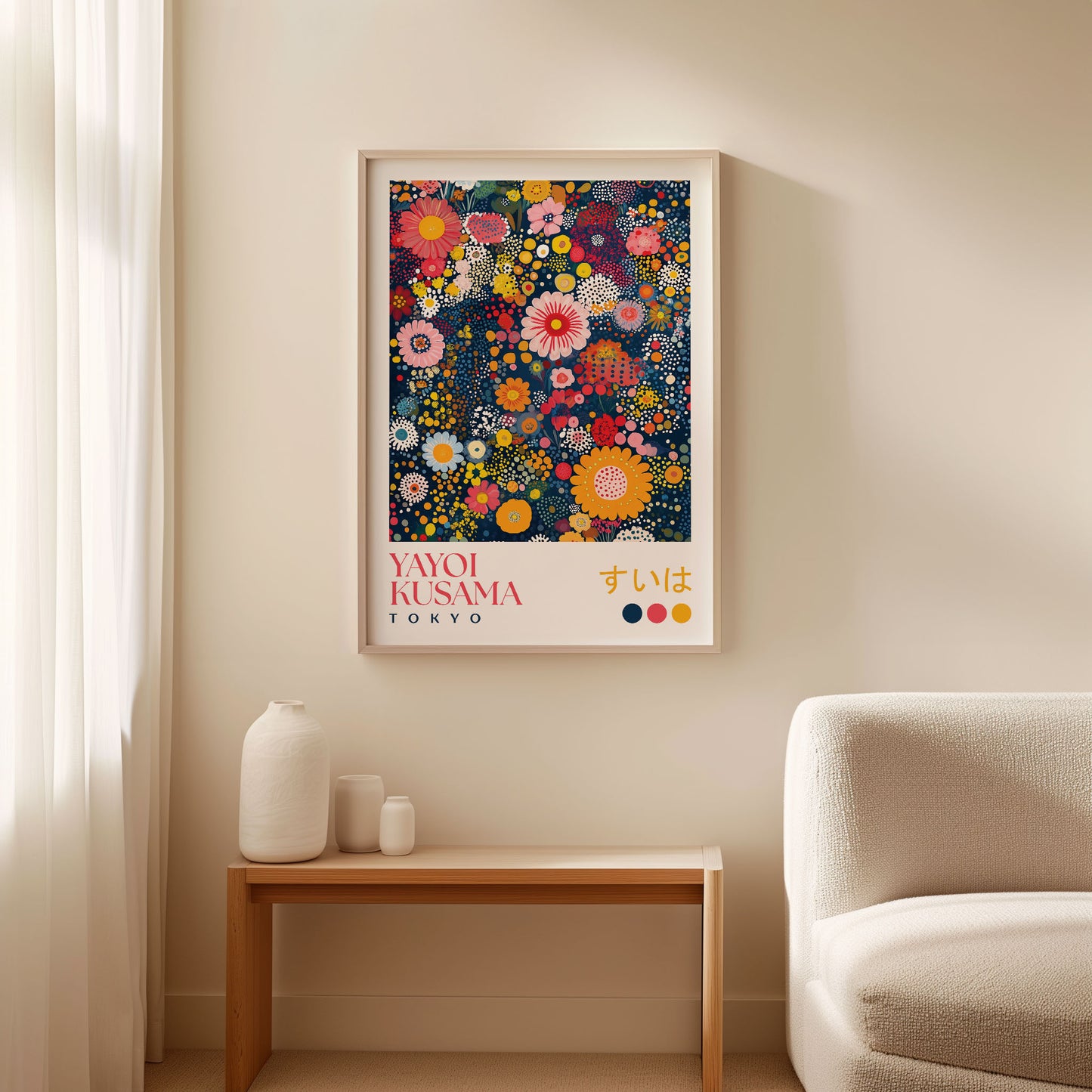 Yayoi Kusama Flower Garden Print