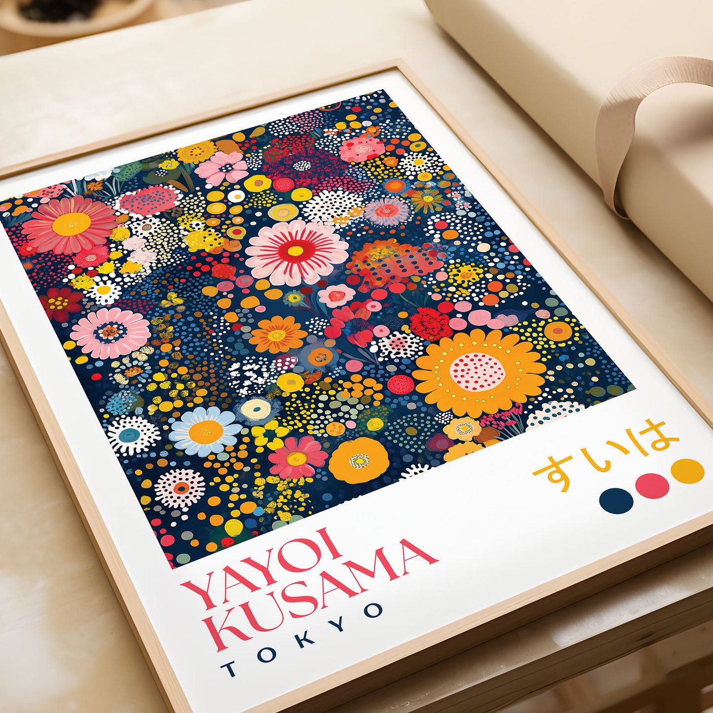 Yayoi Kusama Flower Garden Print
