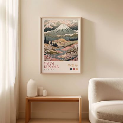Yayoi Kusama Spring Mount Fuji Print