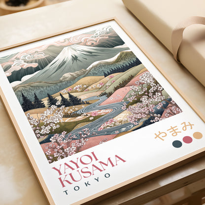 Yayoi Kusama Spring Mount Fuji Print