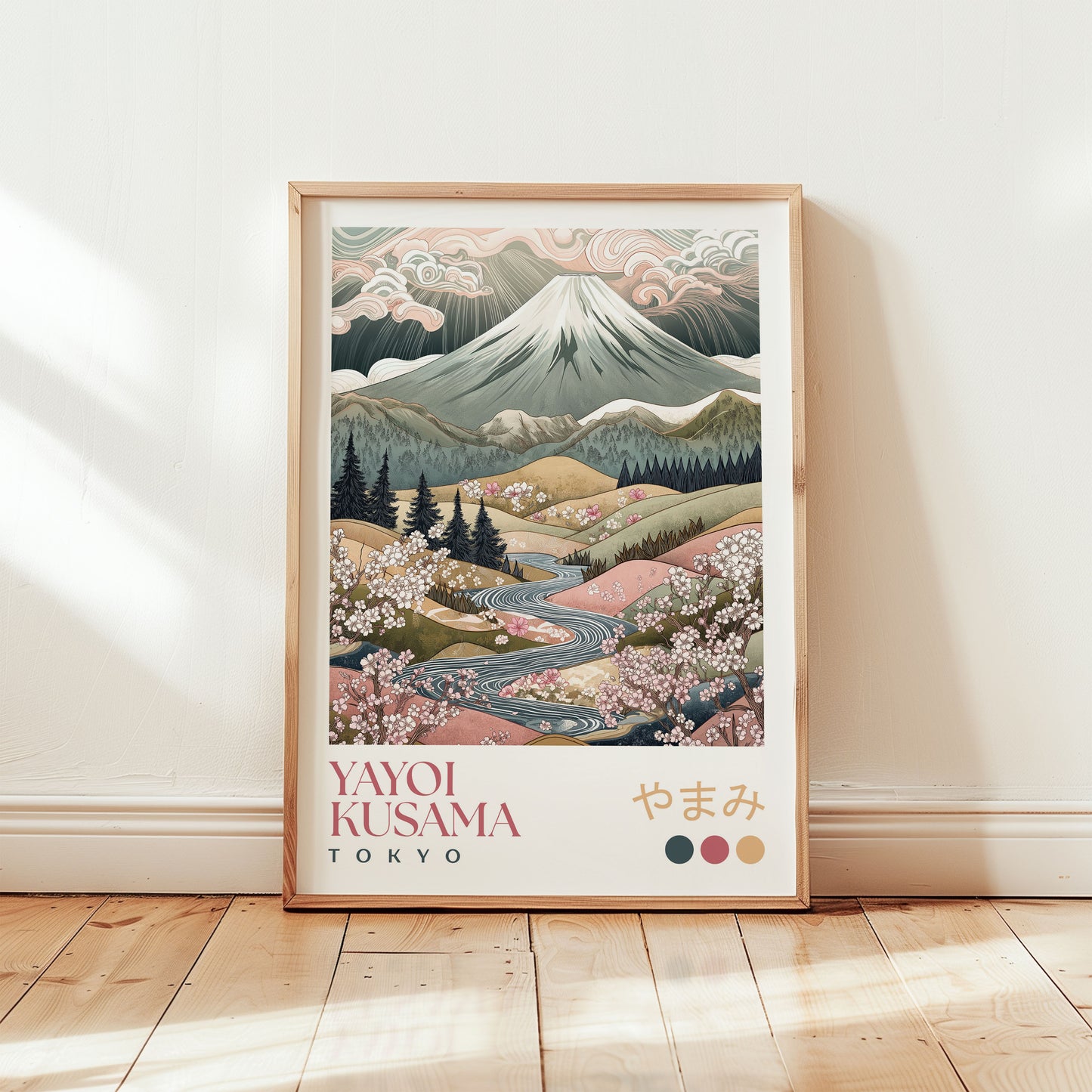Yayoi Kusama Spring Mount Fuji Print