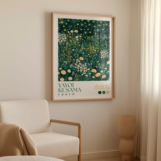 Yayoi Kusama Wildflower Meadow Print - alternate