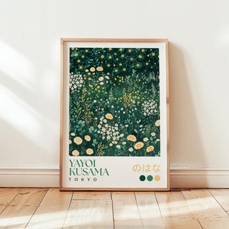 Yayoi Kusama Wildflower Meadow Print