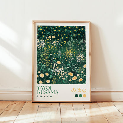 Yayoi Kusama Wildflower Meadow Print