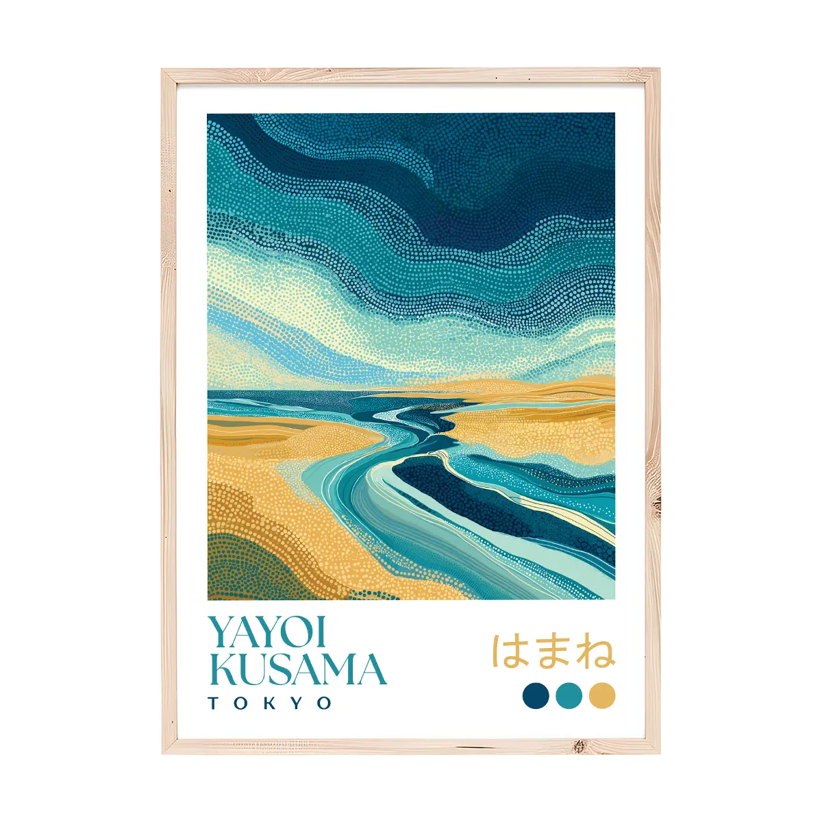 Yayoi Kusama Coastal Landscape Print