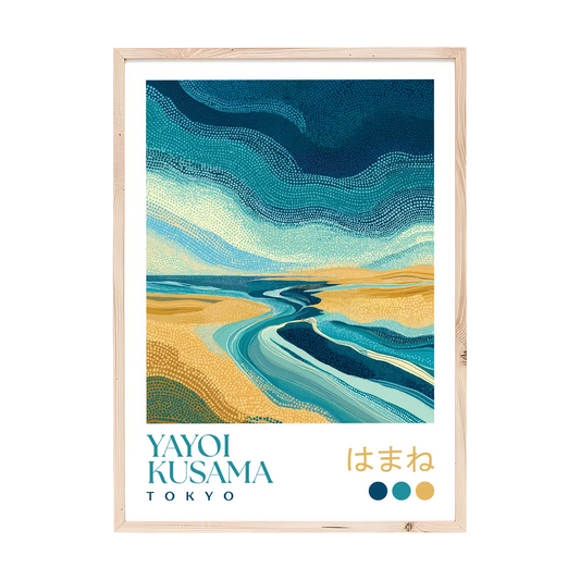 Yayoi Kusama Coastal Landscape Print