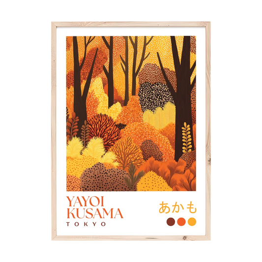 Yayoi Kusama Autumn Woodland Print