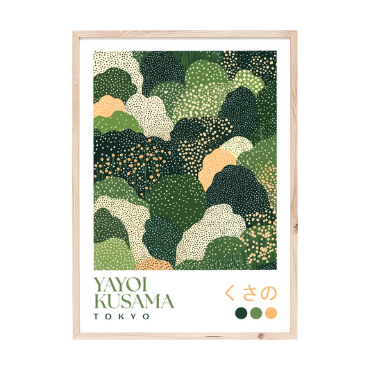 Yayoi Kusama Green Hills Print