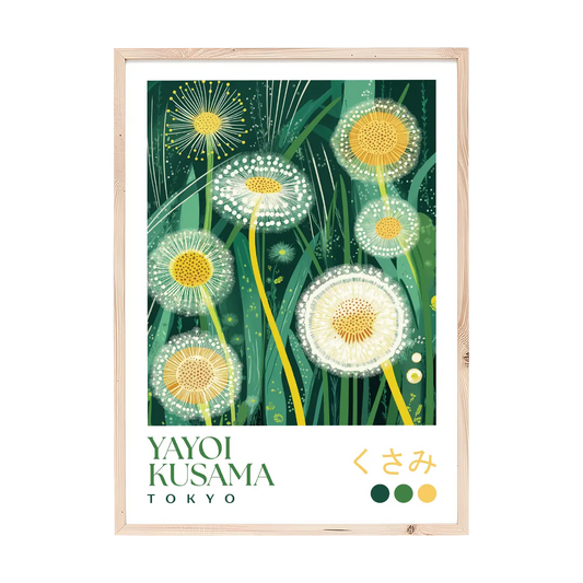 Yayoi Kusama Dandelion Meadow Print