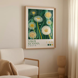 Yayoi Kusama Dandelion Meadow Print - alternate