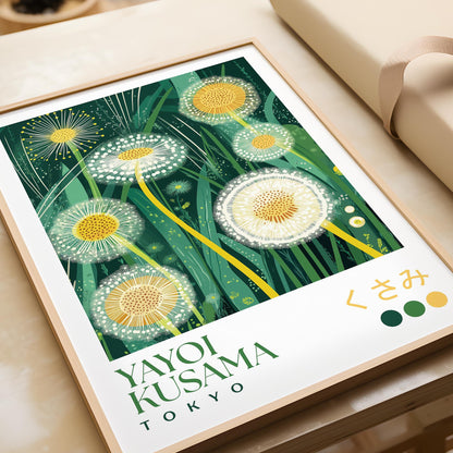 Yayoi Kusama Dandelion Meadow Print