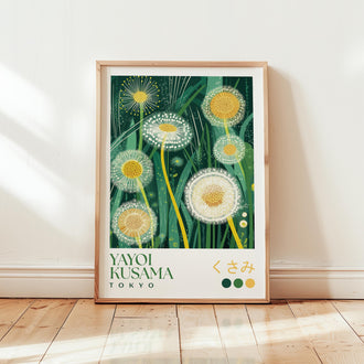 Yayoi Kusama Dandelion Meadow Print