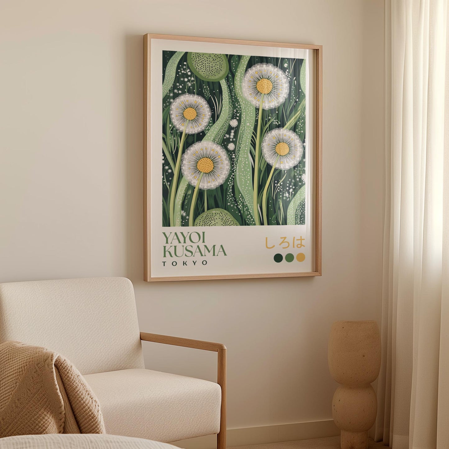 Yayoi Kusama Dandelion Breeze Print