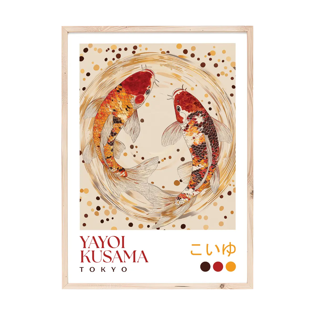 Yayoi Kusama Koi Fish Circle Print