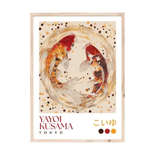 Yayoi Kusama Koi Fish Circle Print