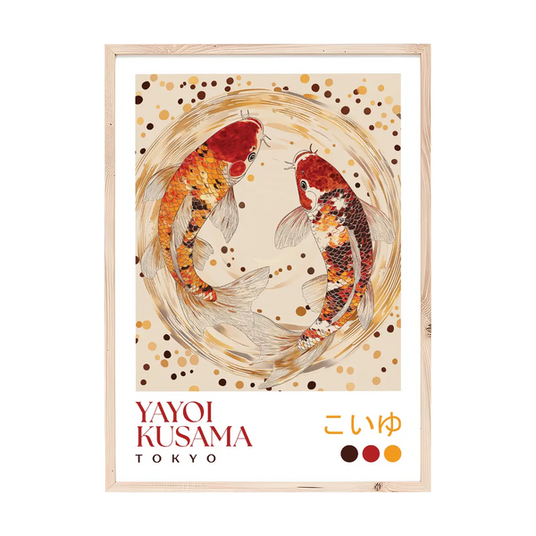 Yayoi Kusama Koi Fish Circle Print