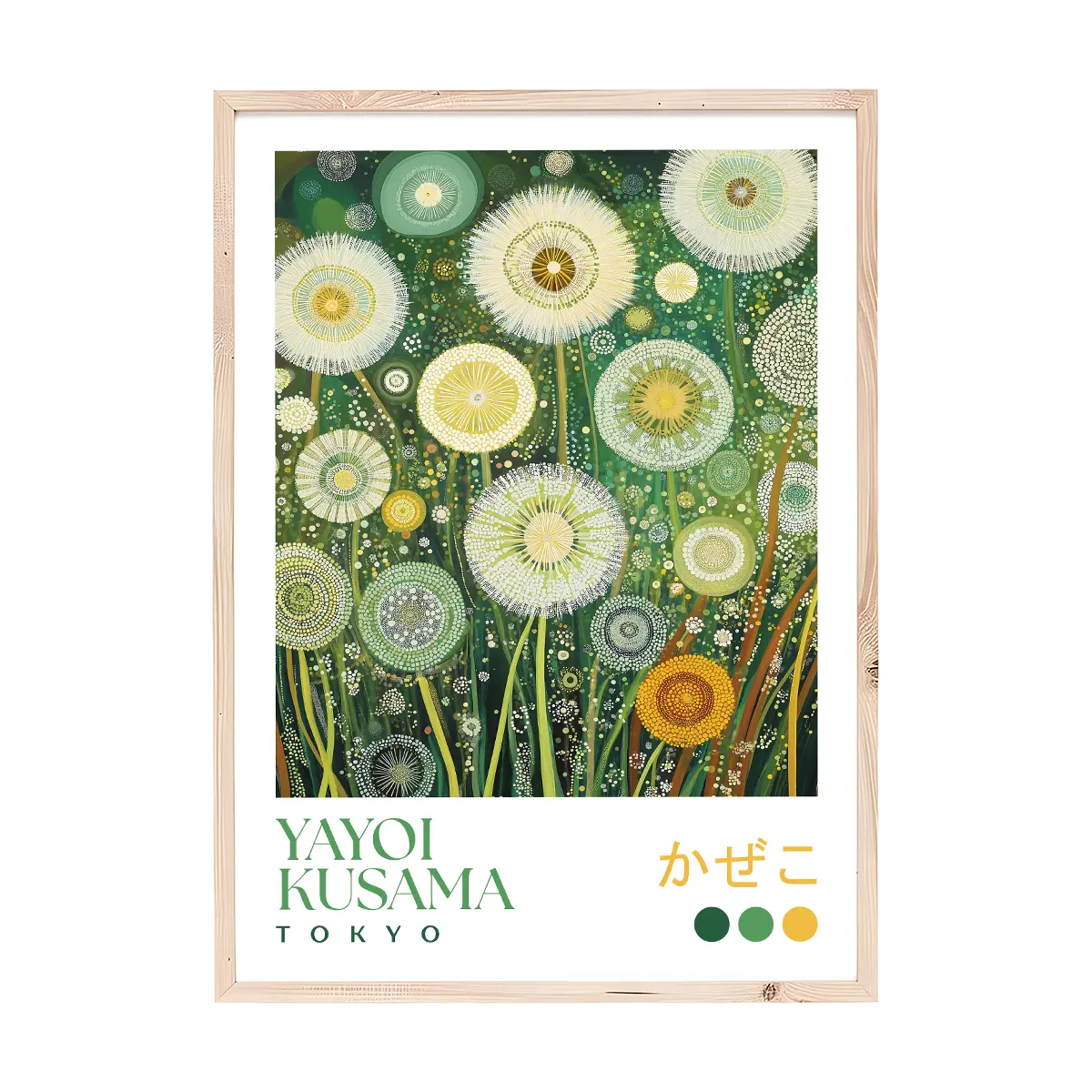 Yayoi Kusama Dandelion Field Print