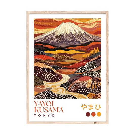 Yayoi Kusama Autumn Mount Fuji Print