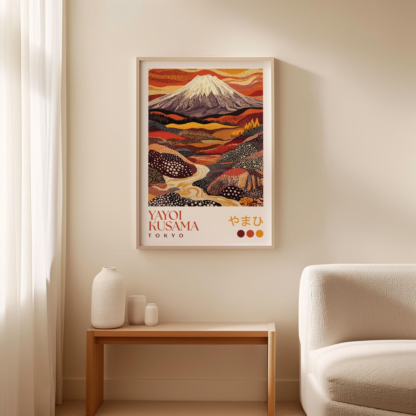 Yayoi Kusama Autumn Mount Fuji Print