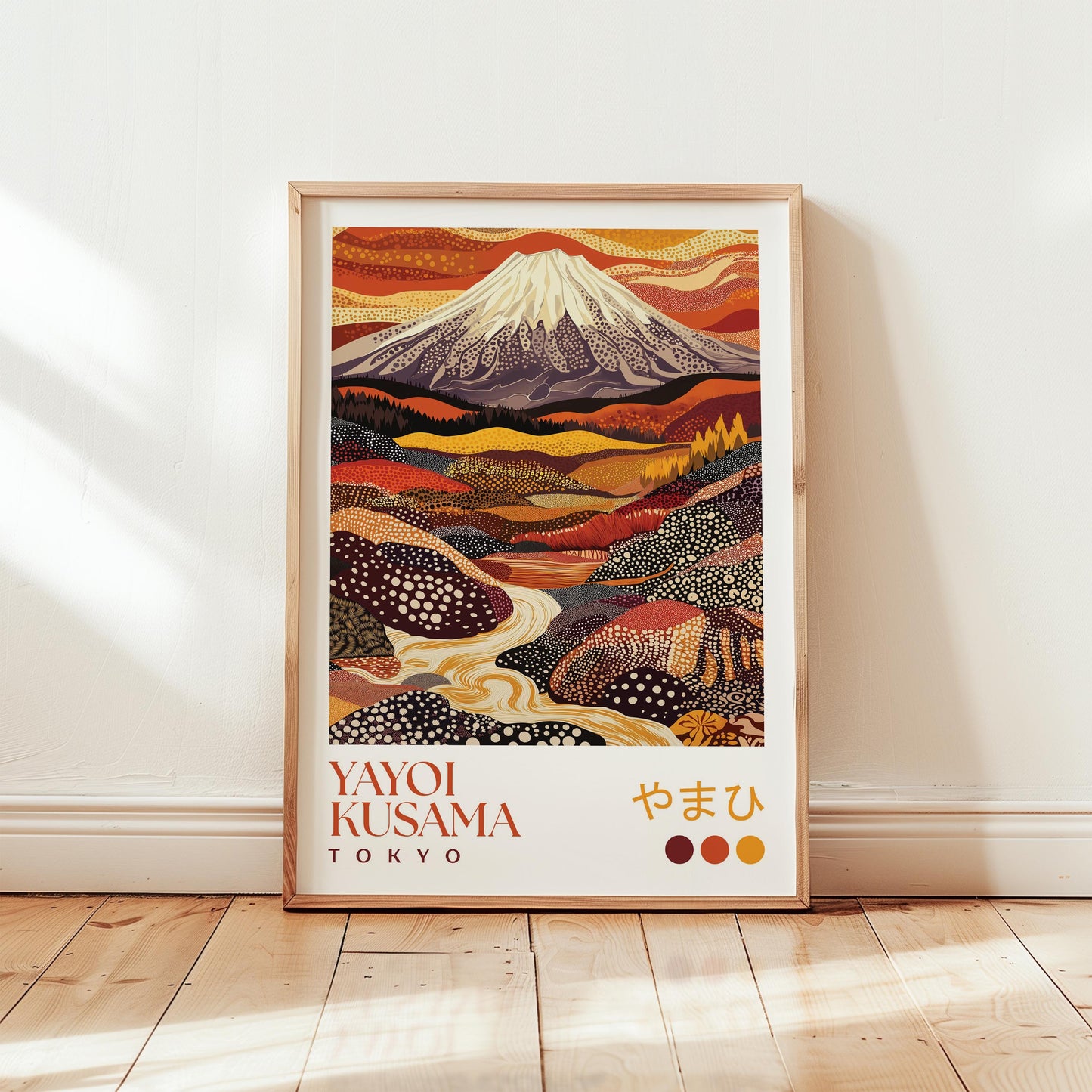 Yayoi Kusama Autumn Mount Fuji Print