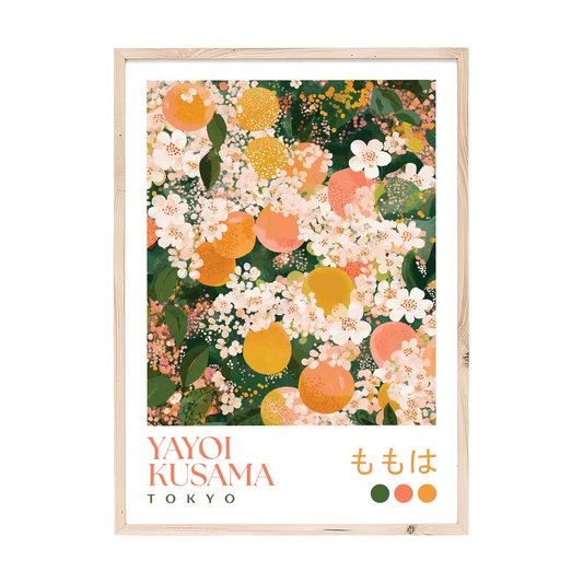 Yayoi Kusama Peach Blossom Print