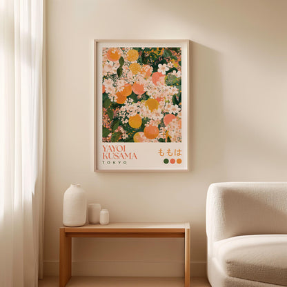 Yayoi Kusama Peach Blossom Print