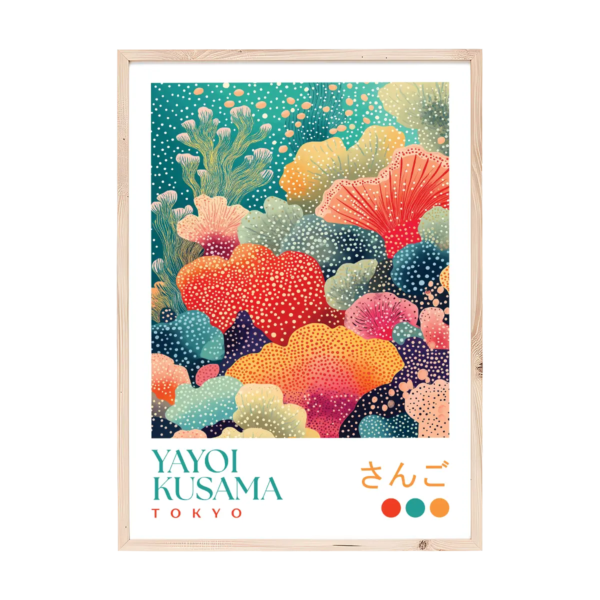 Yayoi Kusama Tropical Coral Print