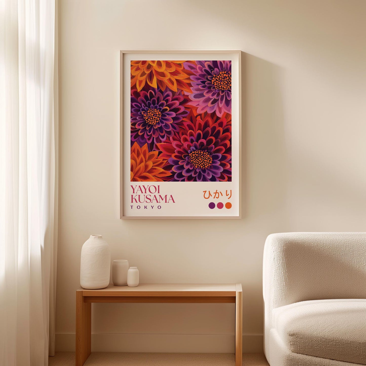 Yayoi Kusama Dahlia Print
